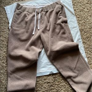 Abercrombie & Fitch Sherpa lounge pants men’s sz L